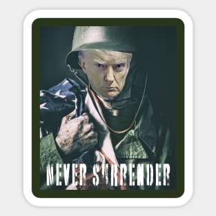 TRUMP NEVER SURRENDER APPAREL Sticker